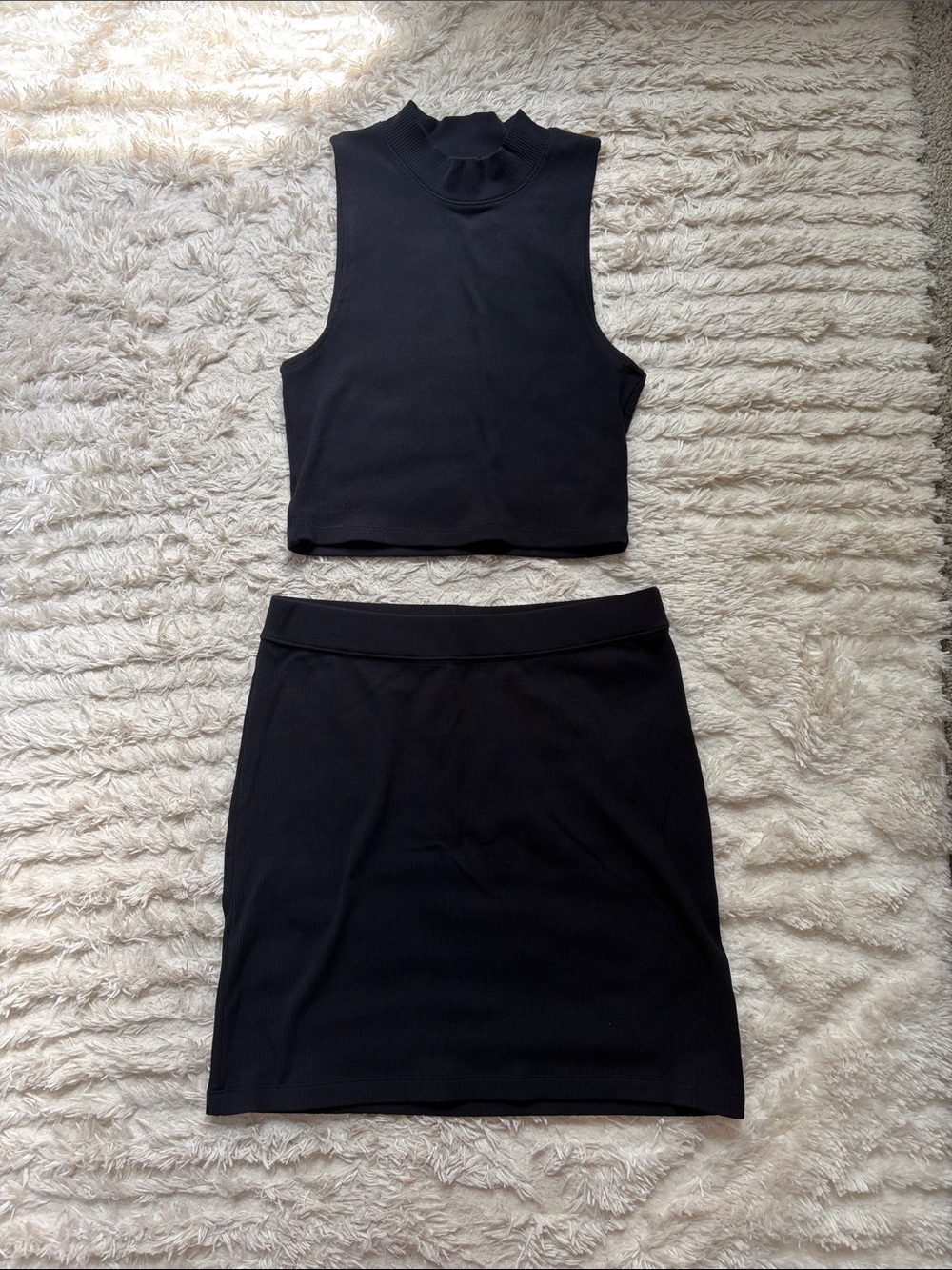 Abercrombie Ribbed Skirt Set